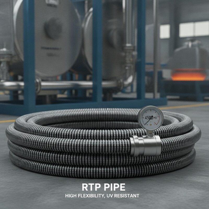 Pressure Rating Up To 4500 Psi RTP Pipe Delivering High Flexibility And UV Resistance Tailored For Heavy Duty Industrial