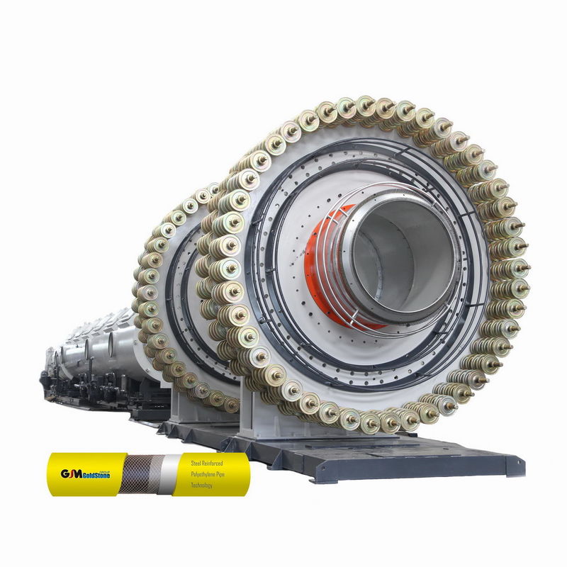 O fio da máquina da extrusão da tubulação do HDPE da fábrica de aço reforçou para a tubulação composta de alta pressão